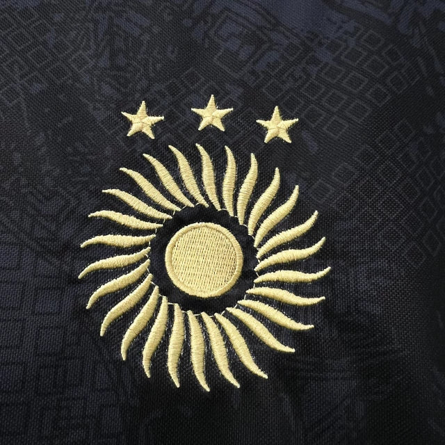 Camisa Goat Argentina Messi 2023/24 Torcedor Masculina Preta Edição Especial “La Pulga”