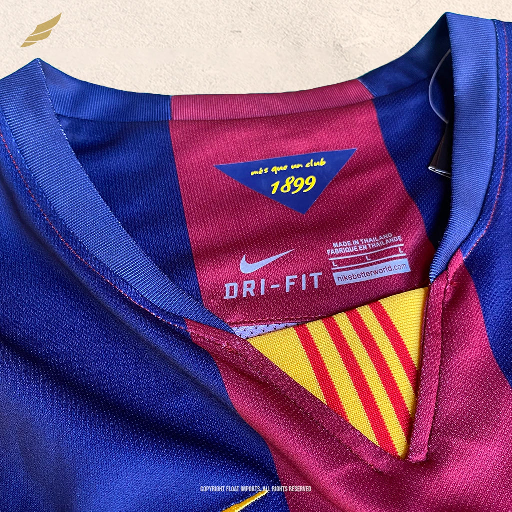 Camisa Barcelona – Retrô 2014/15 – NEYMAR JR #11 – Vermelha – Personalizada