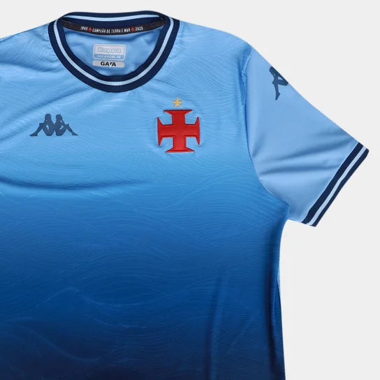 Camisa Vasco III 25/26 - Goleiro Kappa Masculina - Azul