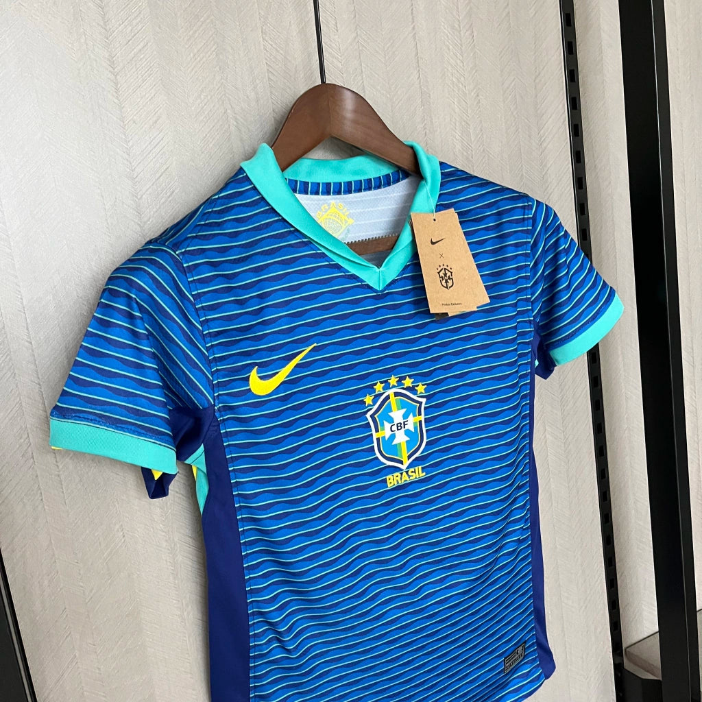 Camisa Feminina Brasil Nike 24/25 – Azul Baby Look