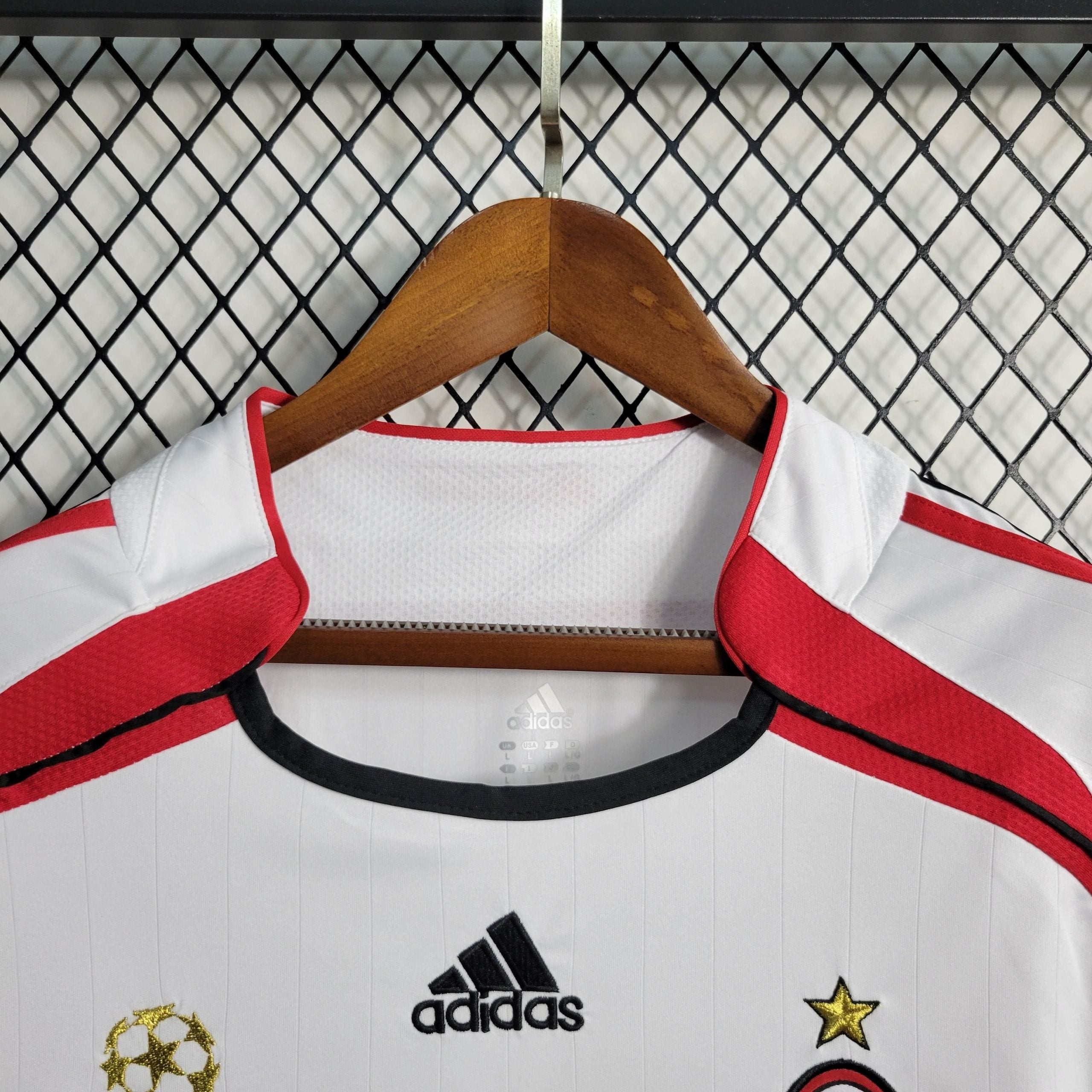 Camisa Milan Away (2) 2006/07 - Retrô Manga Longa Masculina