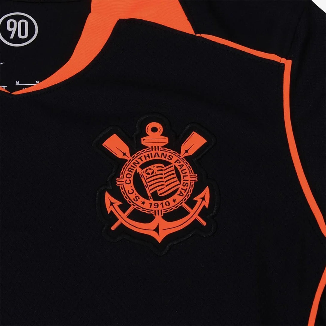 Camisa Feminina Corinthians III 2025/26 – Total 90 - Lançamento