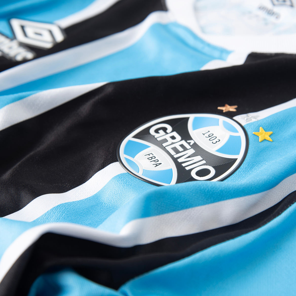 Camisa Grêmio Home 25/26 Umbro Torcedor Feminina - Tricolor