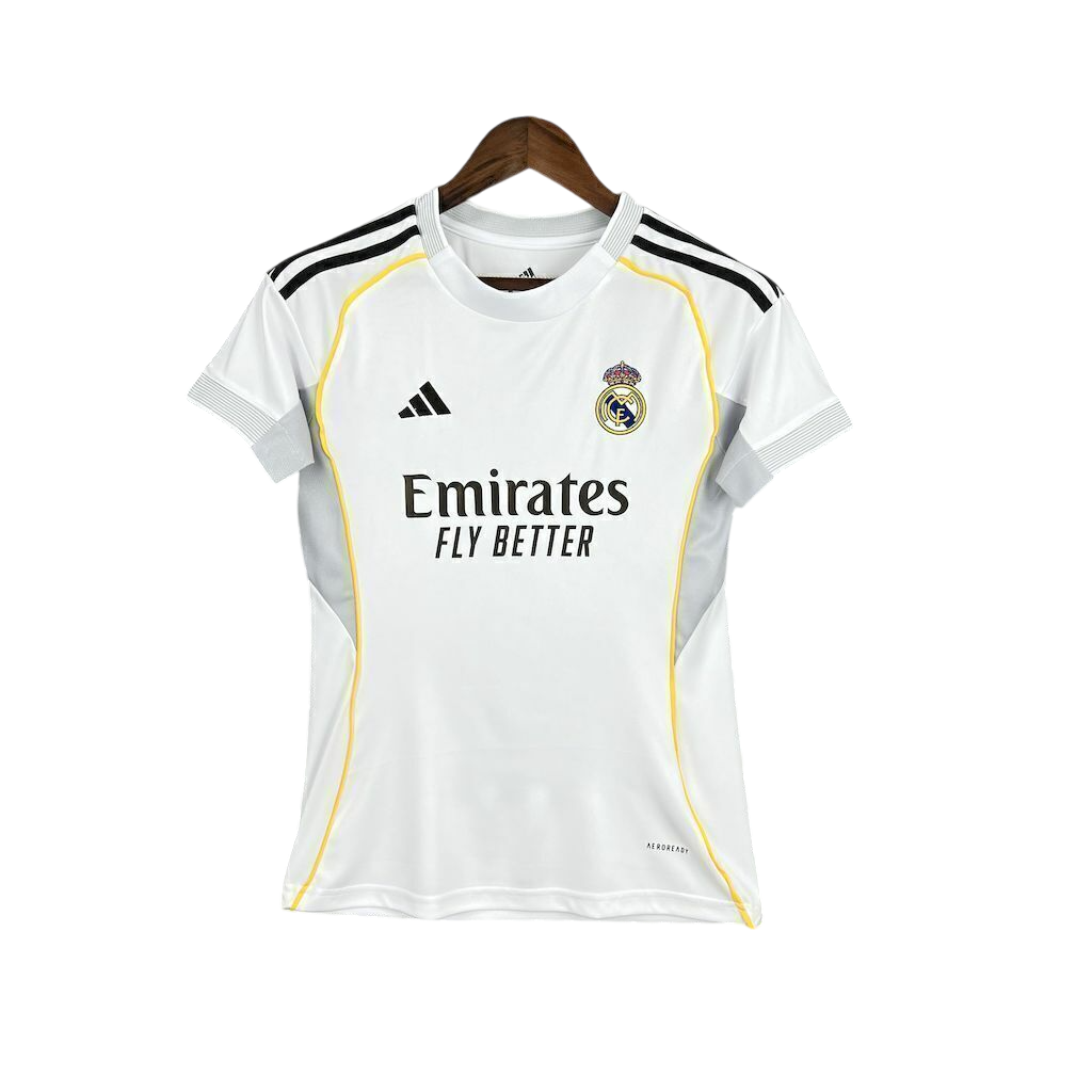 Camisa Real Madrid Home 25/26 s/n° Torcedor Feminina - Branco