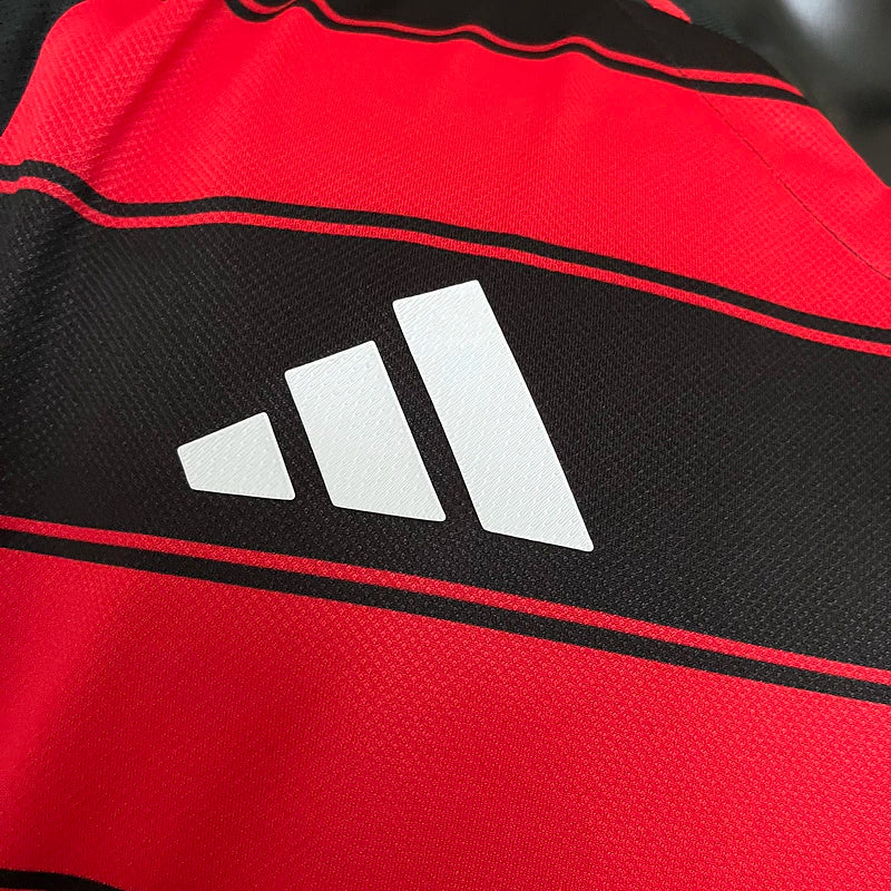 Camisa Flamengo Home 25/26 s/n° Jogador Masculino com Patch - Preta e Vermelha