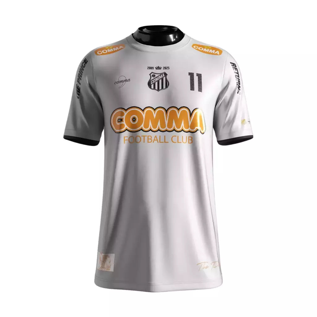 Camisa Edição Especial Neymar The Prince 25/26 – Comma Football Masculino – Branca