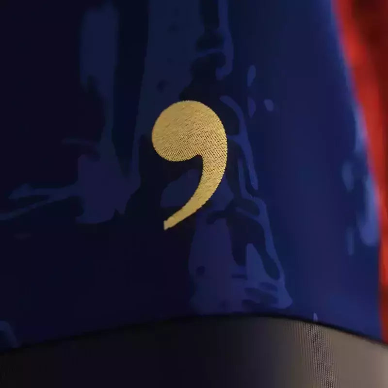 Camisa The Prince – Suárez 9# – Barcelona 2025/2026 – Masculina Comma Football – Vermelho e Azul