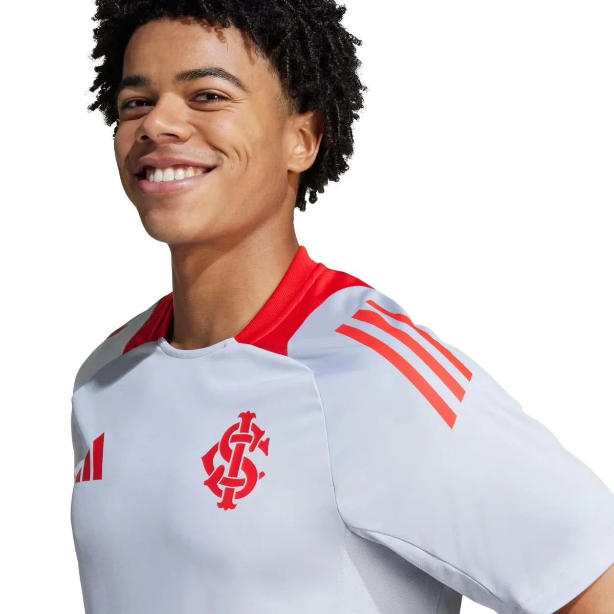 Camisa Internacional Treino 25/26 – Torcedor Masculina – Branca e Vermelha – Lançamento