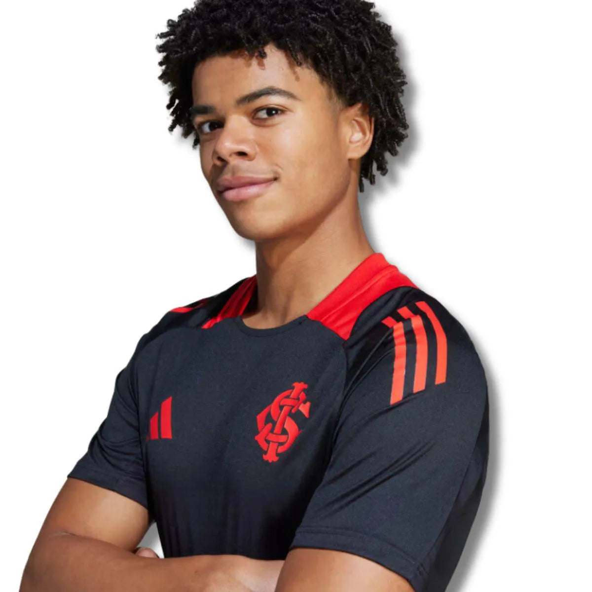 Camisa Internacional Treino 25/26 – Torcedor Masculina – Preta – Lançamento
