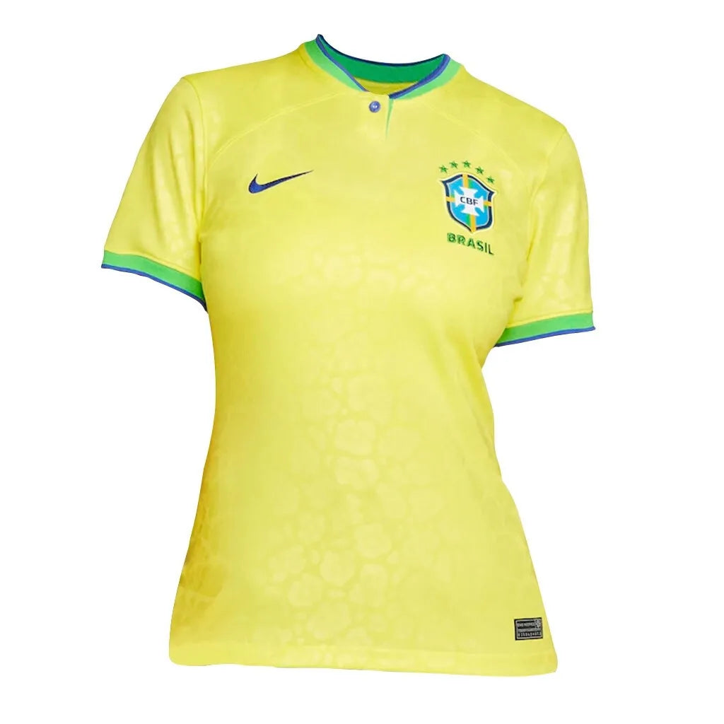 Camisa Feminina Brasil 22/23 – Amarela e Verde – Baby Look