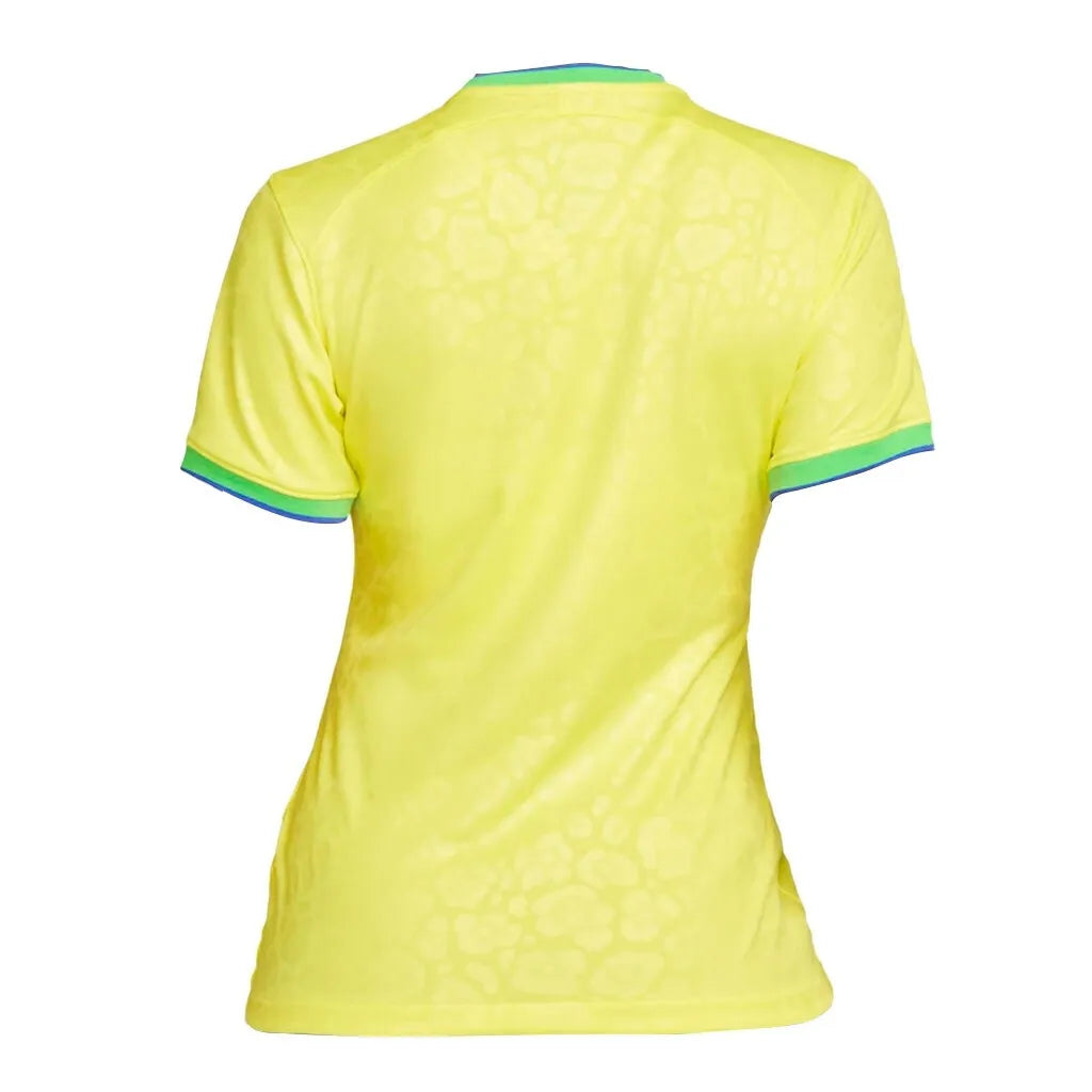 Camisa Feminina Brasil 22/23 – Amarela e Verde – Baby Look