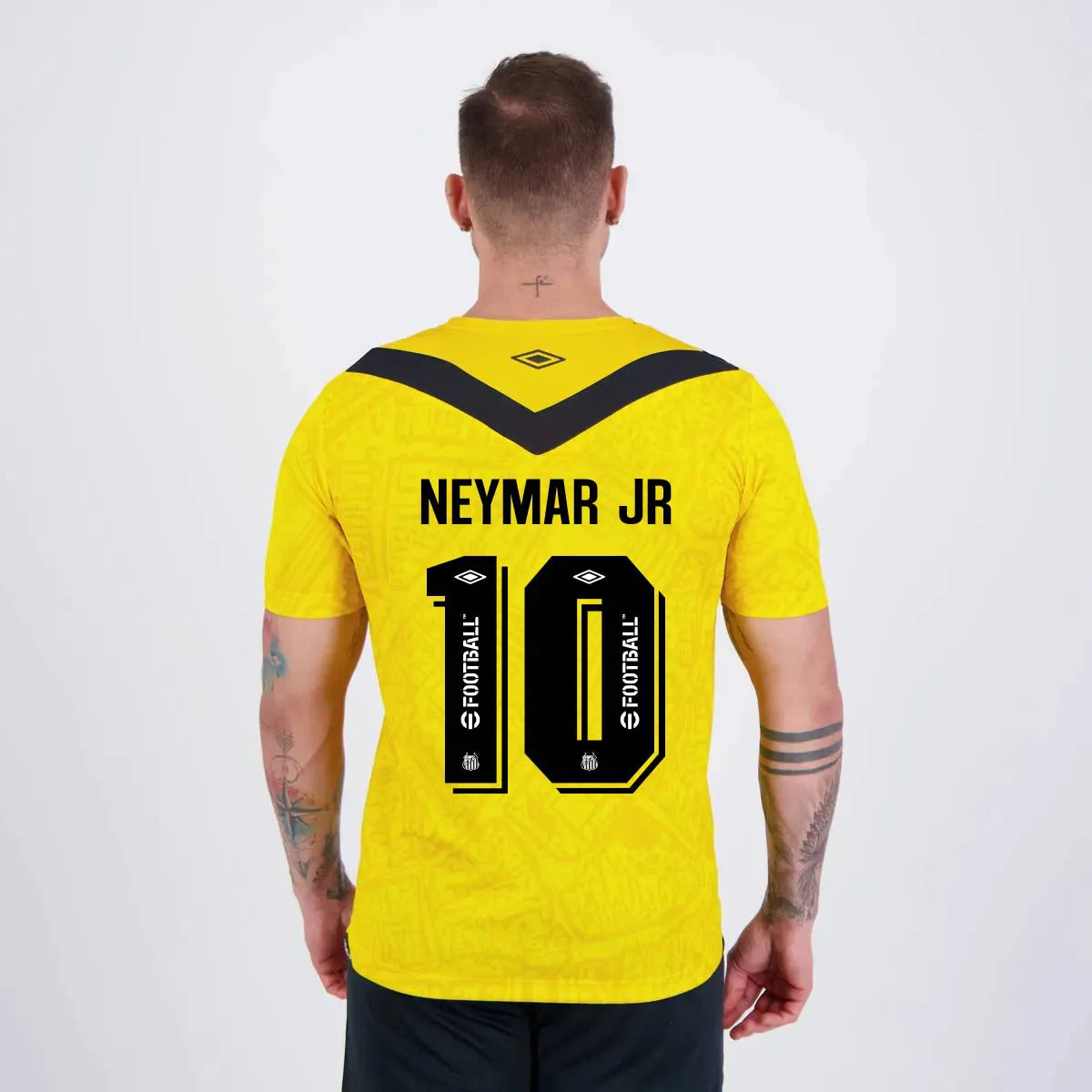 Camisa Santos Third 24/25 – NEYMAR JR 10 – Masculino Torcedor – Amarela
