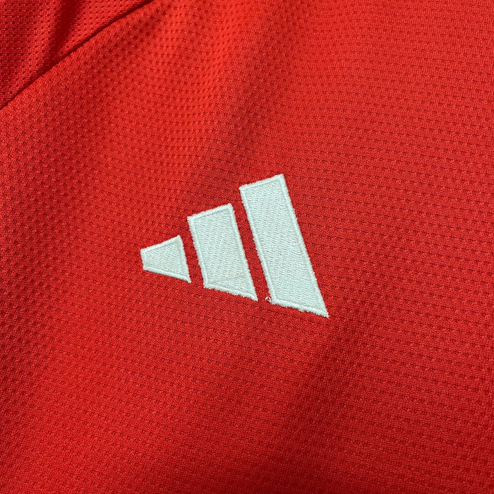 Camisa Internacional Home 25/26 Adidas Torcedor Feminina - Vermelha e Branca