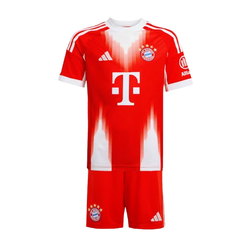 Conjunto Infantil Bayern de Munique I 25/26 - Vermelho e Branco