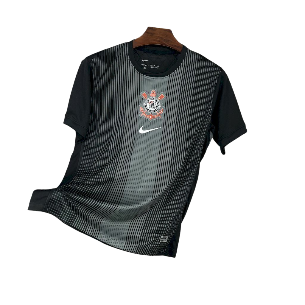 Camisa Corinthians 25/26 Goleiro Nike Masculino - Preto