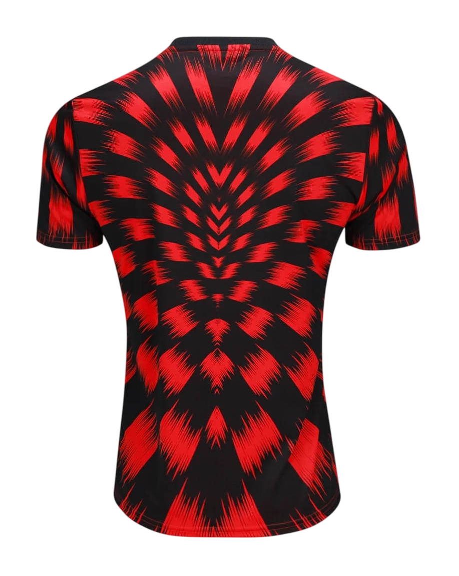 Camisa Flamengo 25/26 Pré Jogo Adidas Torcedor - Vermelha e Preta