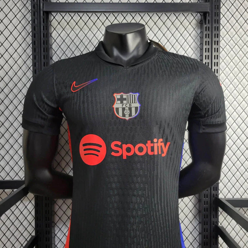 Camisa Barcelona II 24/25 Masculino Jogador com Patch - Preta