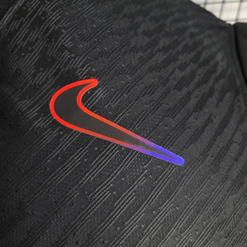 Camisa Barcelona II 24/25 Masculino Jogador com Patch - Preta