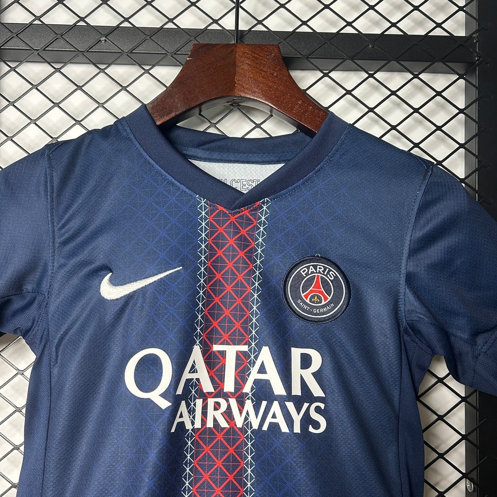 Conjunto Infantil PSG 25/26 Home Nike - Azul