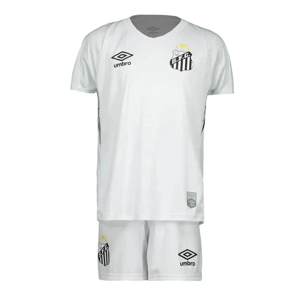 Kit Infantil Santos Home 24/25 - Umbro - Branco