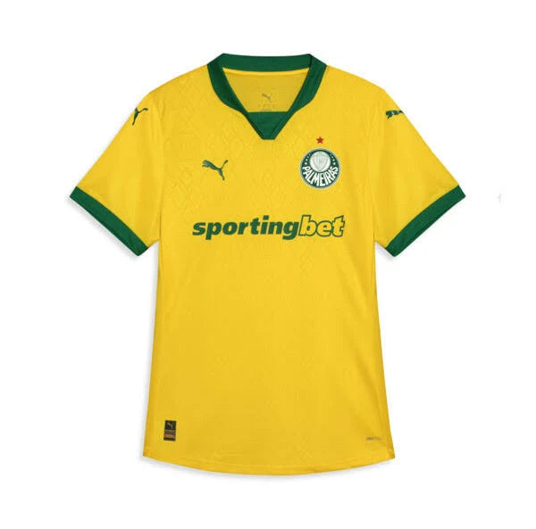 Camisa Feminina Palmeiras III 25/26 - Baby Look - Amarela
