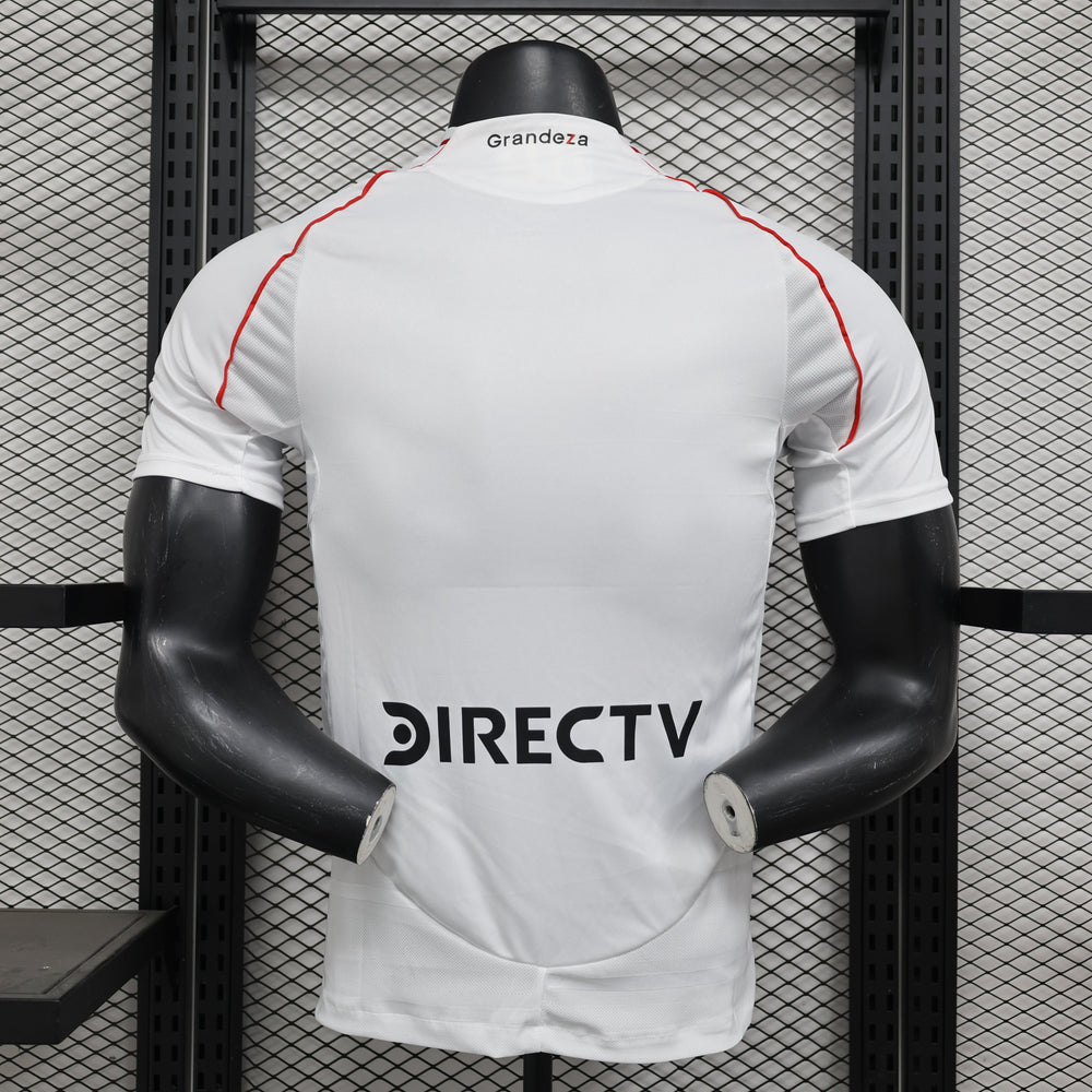 Camisa River Plate Home 2024/25 Jogador Adidas Masculino com Patch - Branca, Vermelha e Preta
