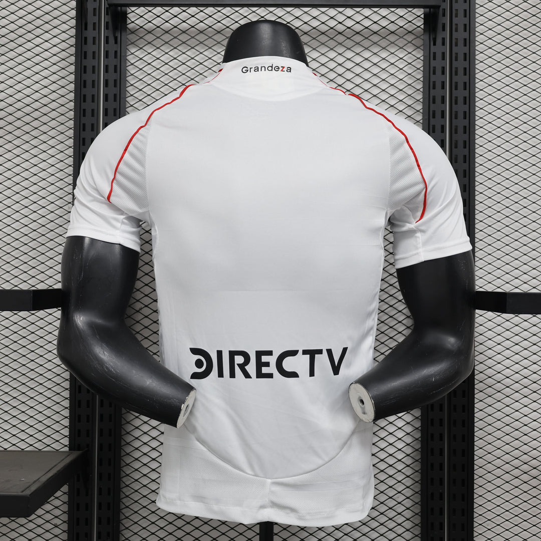 Camisa River Plate Home 2024/25 Jogador Adidas Masculino com Patch - Branca, Vermelha e Preta