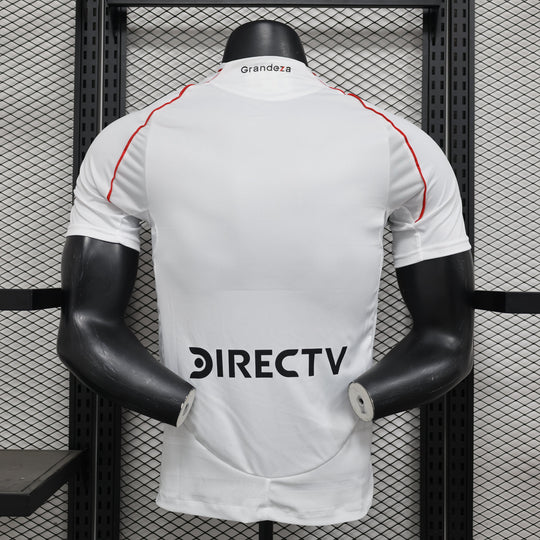 Camisa River Plate Home 2024/25 Jogador Adidas Masculino com Patch - Branca, Vermelha e Preta