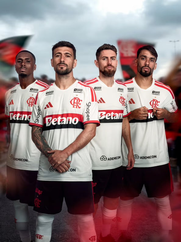 Camisa Adidas Flamengo II 26/27 Masculino Branco Vermelho