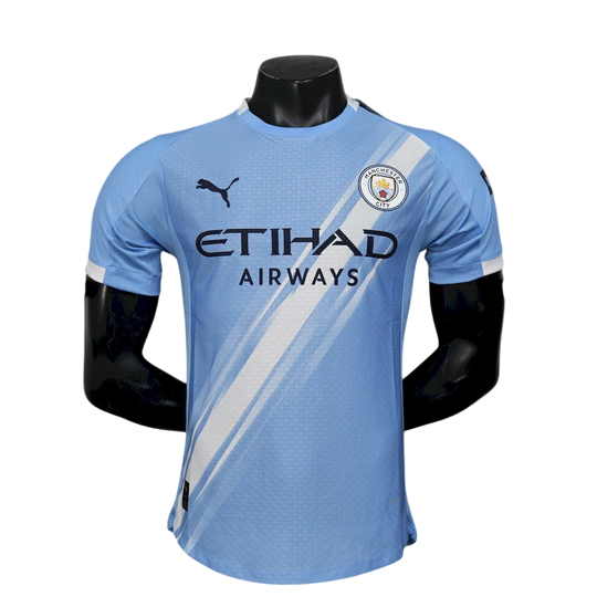 Camisa Manchester City Home 25/26 - Jogador Masculino com Patch - Azul