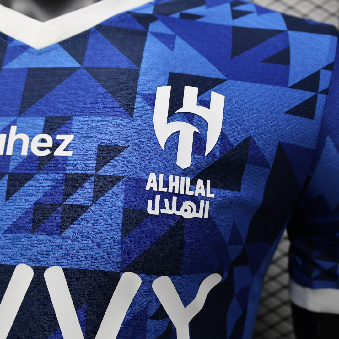 Camisa Al-Hilal Home 2024/25 Jogador Puma Masculino com Patch - Azul e Branca