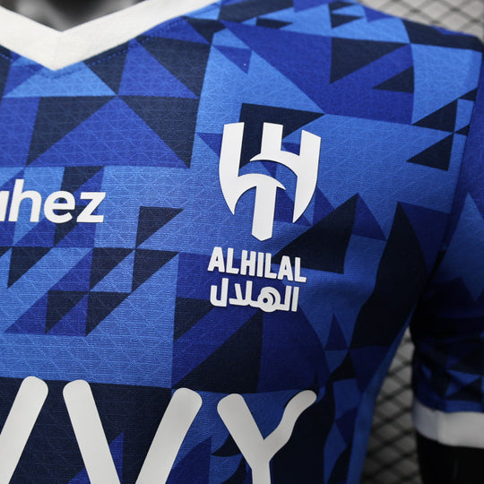 Camisa Al-Hilal Home 2024/25 Jogador Puma Masculino com Patch - Azul e Branca