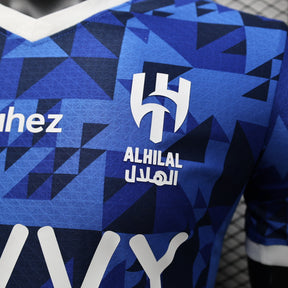 Camisa Al-Hilal Home 2024/25 Jogador Puma Masculino com Patch - Azul e Branca