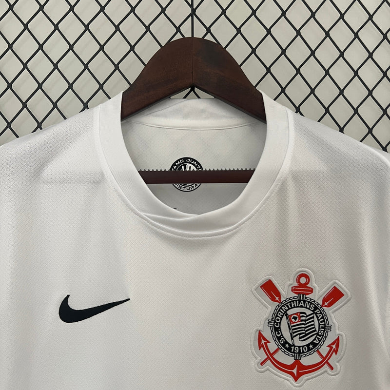 Camisa Corinthians Home 24/25 Nike Torcedor Masculino - Branco