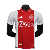 Camisa Ajax Home 2024/25 - Jogador Masculino com Patch - Vermelha e Branca