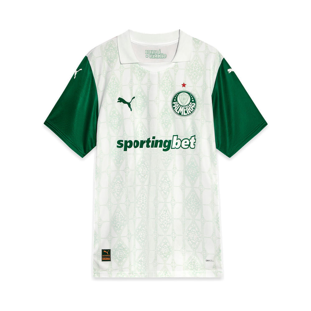 Camisa Palmeiras Away 25/26 s/n° Puma Jogador Masculino - Branco