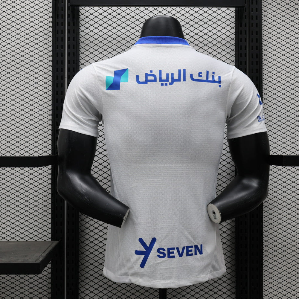 Camisa Al-Nassr Away 2024/25 Jogador Adidas Masculino com Patch - Branca e Azul