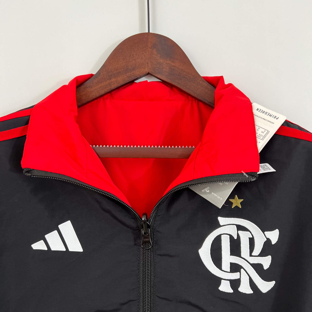 Corta Vento Flamengo 24/25 – Dupla Face - Preto/Vermelho