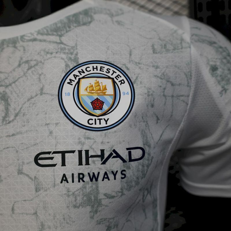 Camisa Manchester City Away 25/26 - Jogador Masculino com Patch - Branco