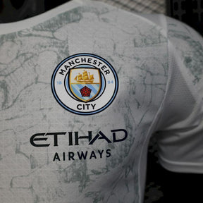 Camisa Manchester City Away 25/26 - Jogador Masculino com Patch - Branco