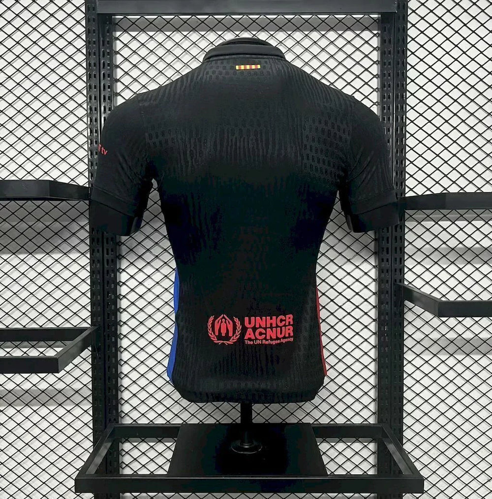 Camisa Barcelona Away 24/25 s/n° Jogador Masculino com Patch - Preta
