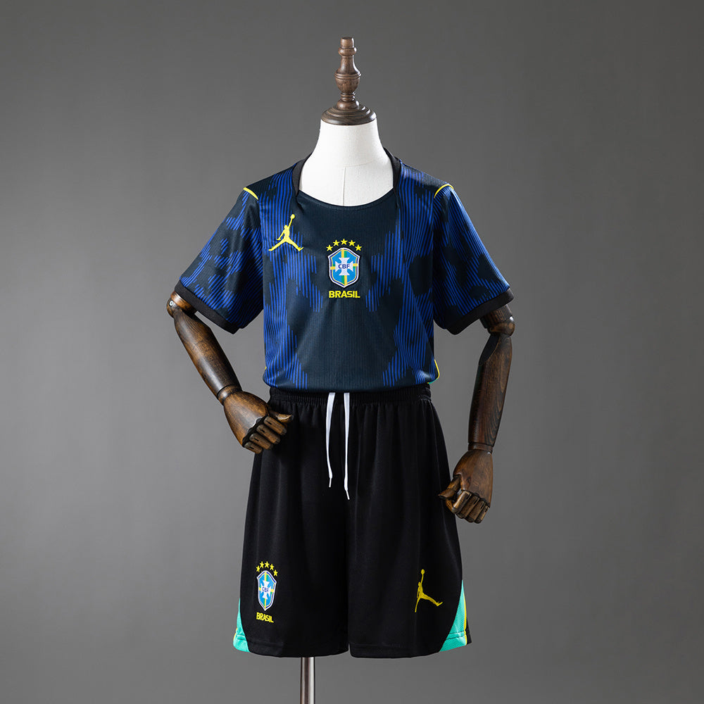 Kit Infantil Brasil II 26/27 - Azul - Camisa da Copa do Mundo 2026
