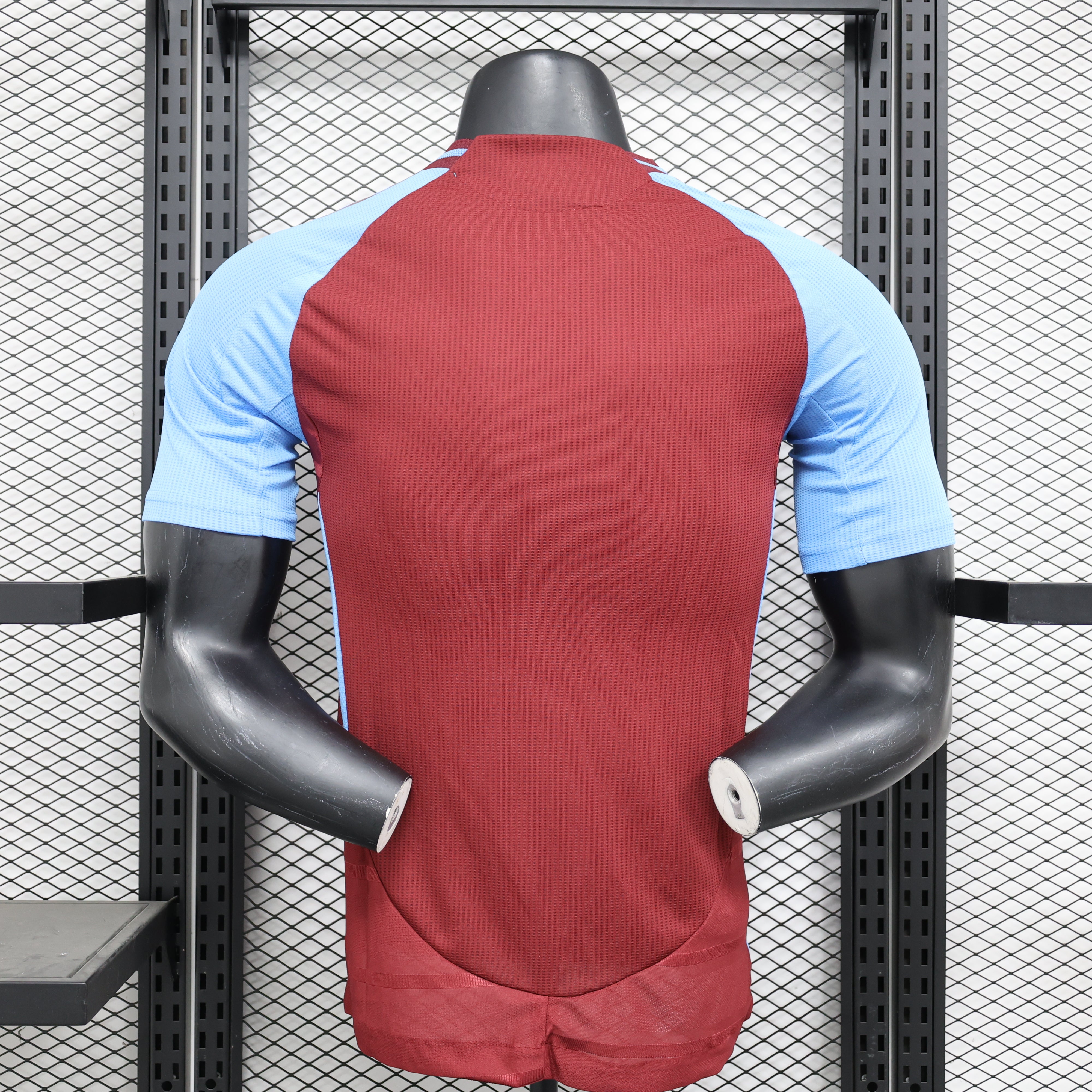 Camisa Aston Villa Home 2024/25 Jogador Adidas Masculino com Patch - Grená e Azul