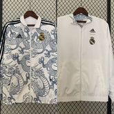 Corta Vento Real Madrid 24/25 – Branco Dupla Face