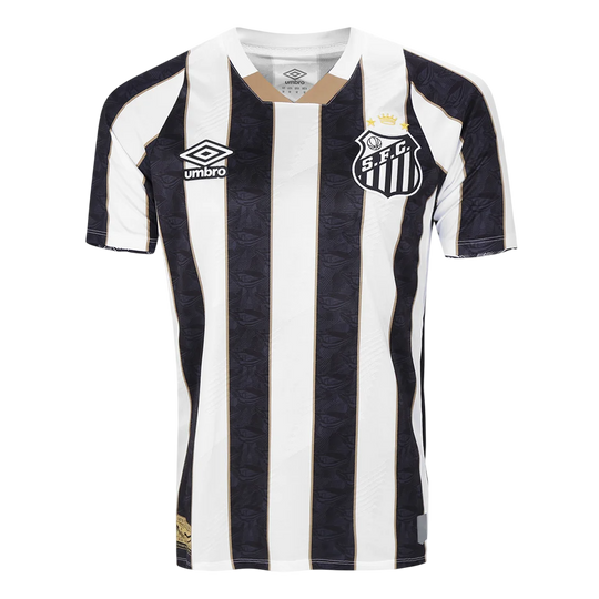 Camisa Santos Away 24/25 Umbro Torcedor Masculino - Preto e Branco