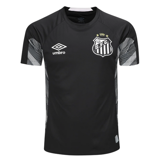 Camisa Santos Treino 25/26 Umbro Torcedor Masculino - Preto e cinza