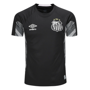 Camisa Santos Treino 25/26 Umbro Torcedor Masculino - Preto e cinza