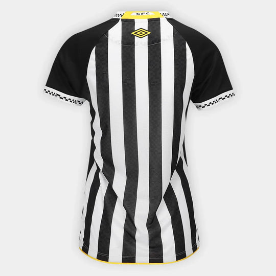 Camisa Santos Away 25/26 Umbro Torcedor Feminina - Preto e Branco