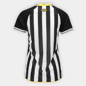 Camisa Santos Away 25/26 Umbro Torcedor Feminina - Preto e Branco
