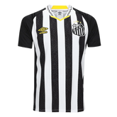 Camisa Santos Away 25/26 Umbro Torcedor Masculino - Preto e Branco